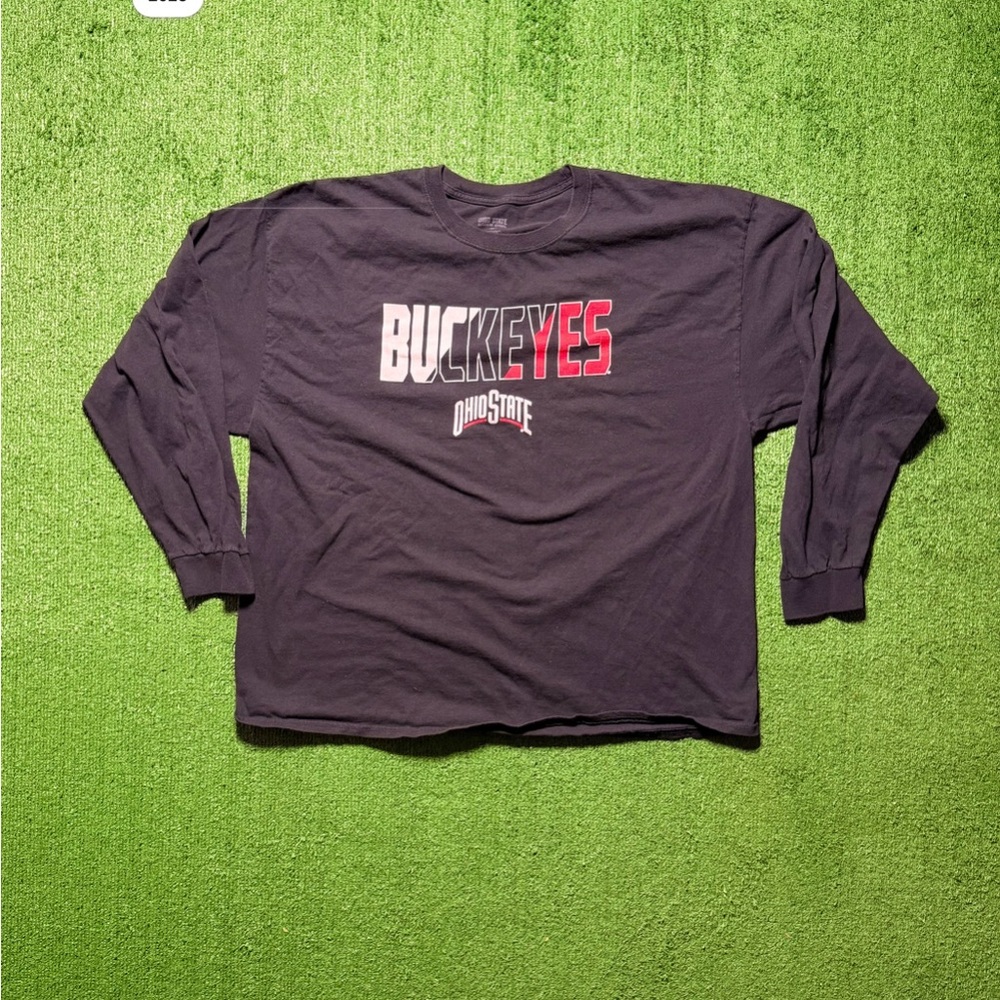 Ohio State Buckeyes Long Sleeve Tee - Black/Red